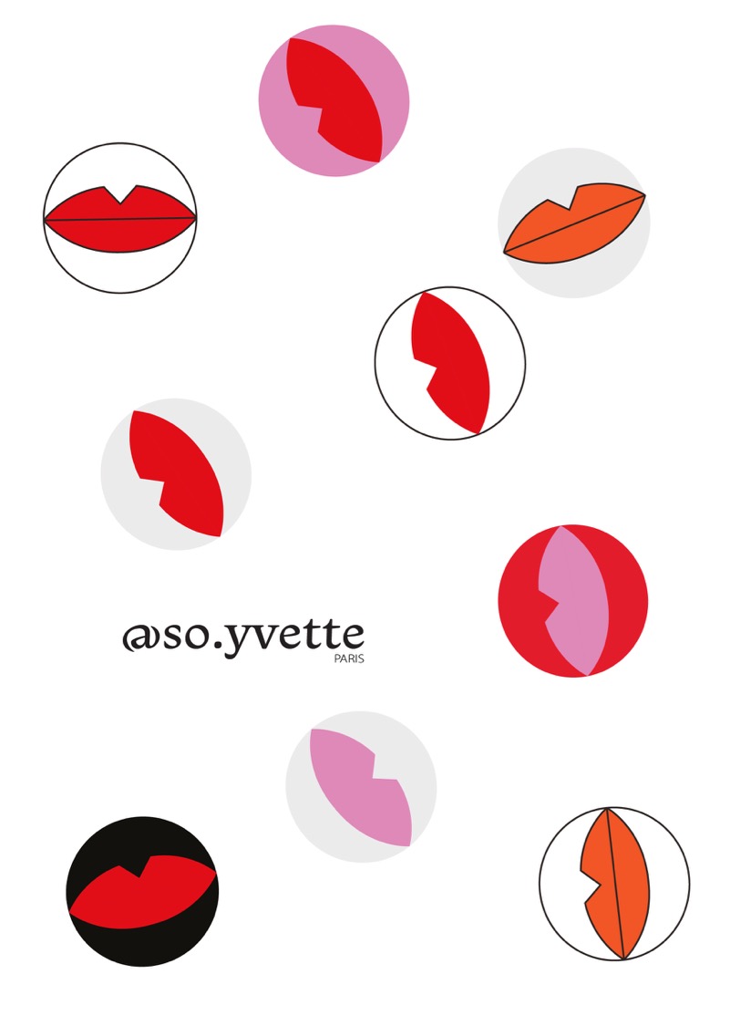 logo so yvette se compose d'une une bouche rouge